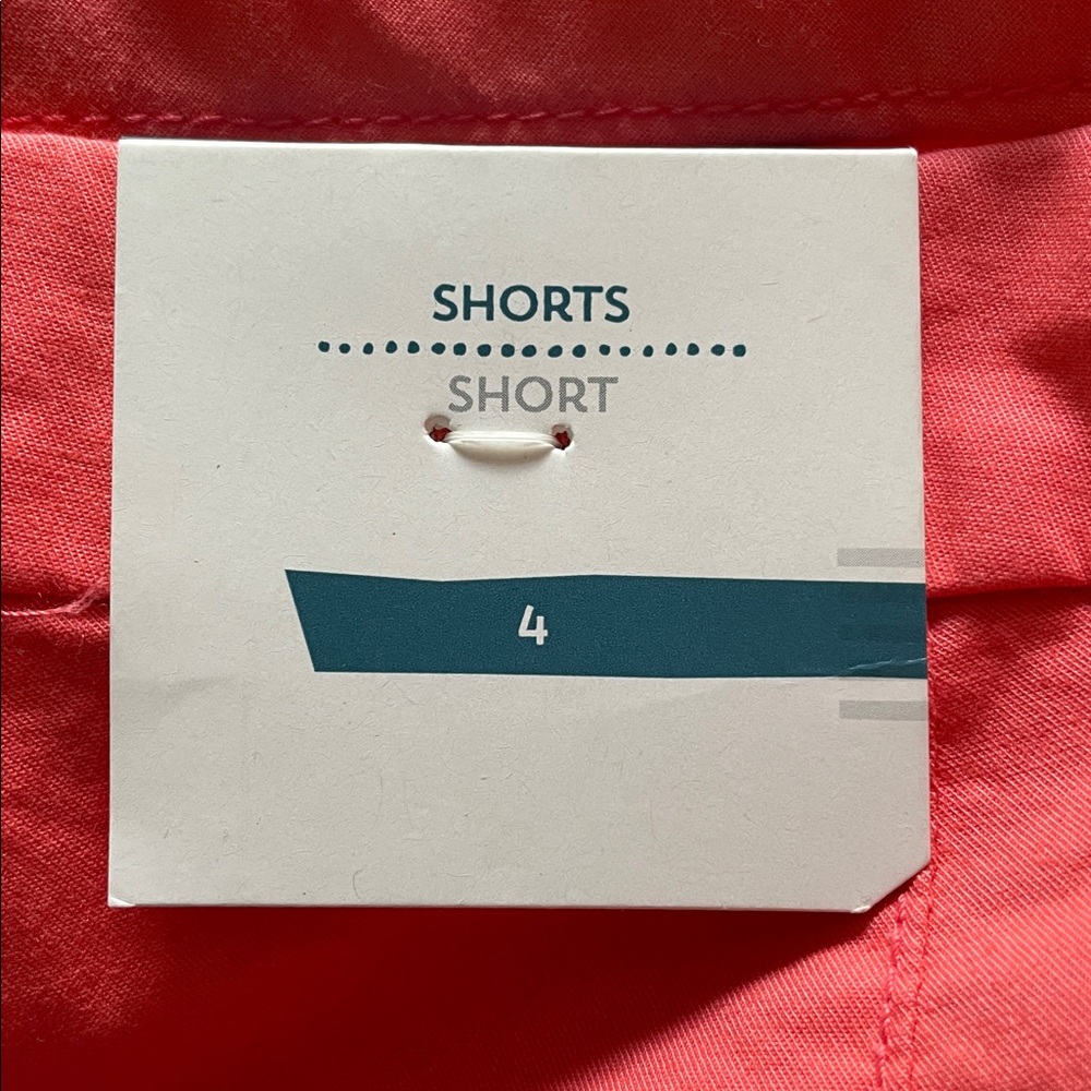 OLD NAVY Coral Short Shorts Flat Front Cotton Blend NWT 4 - Picture 9 of 12